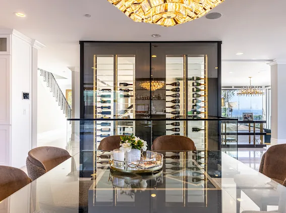 View 2 - The Brentwood Modern Floating Cellar