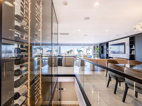 View 6 - The Brentwood Modern Floating Cellar
